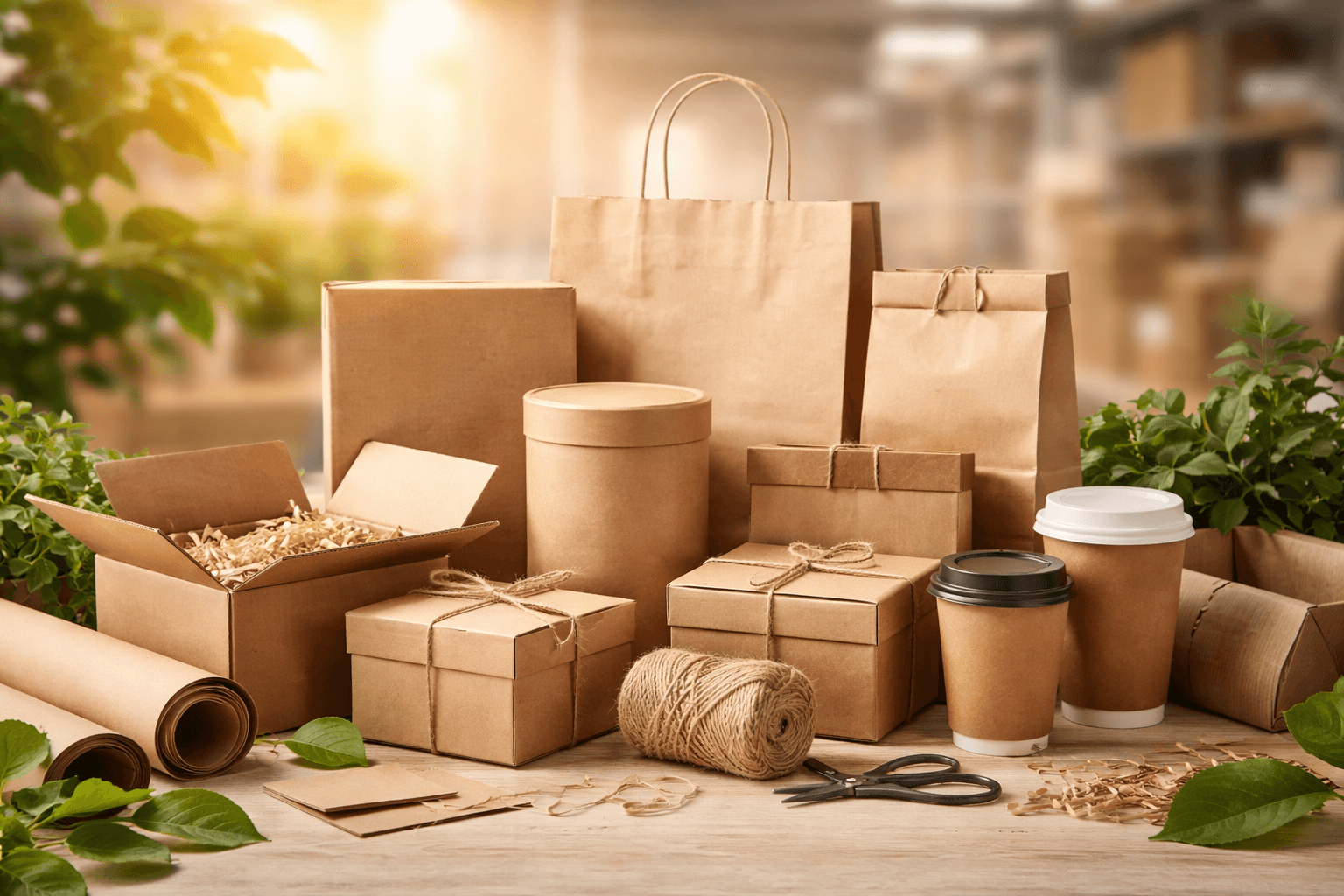 Packaging marketplace background